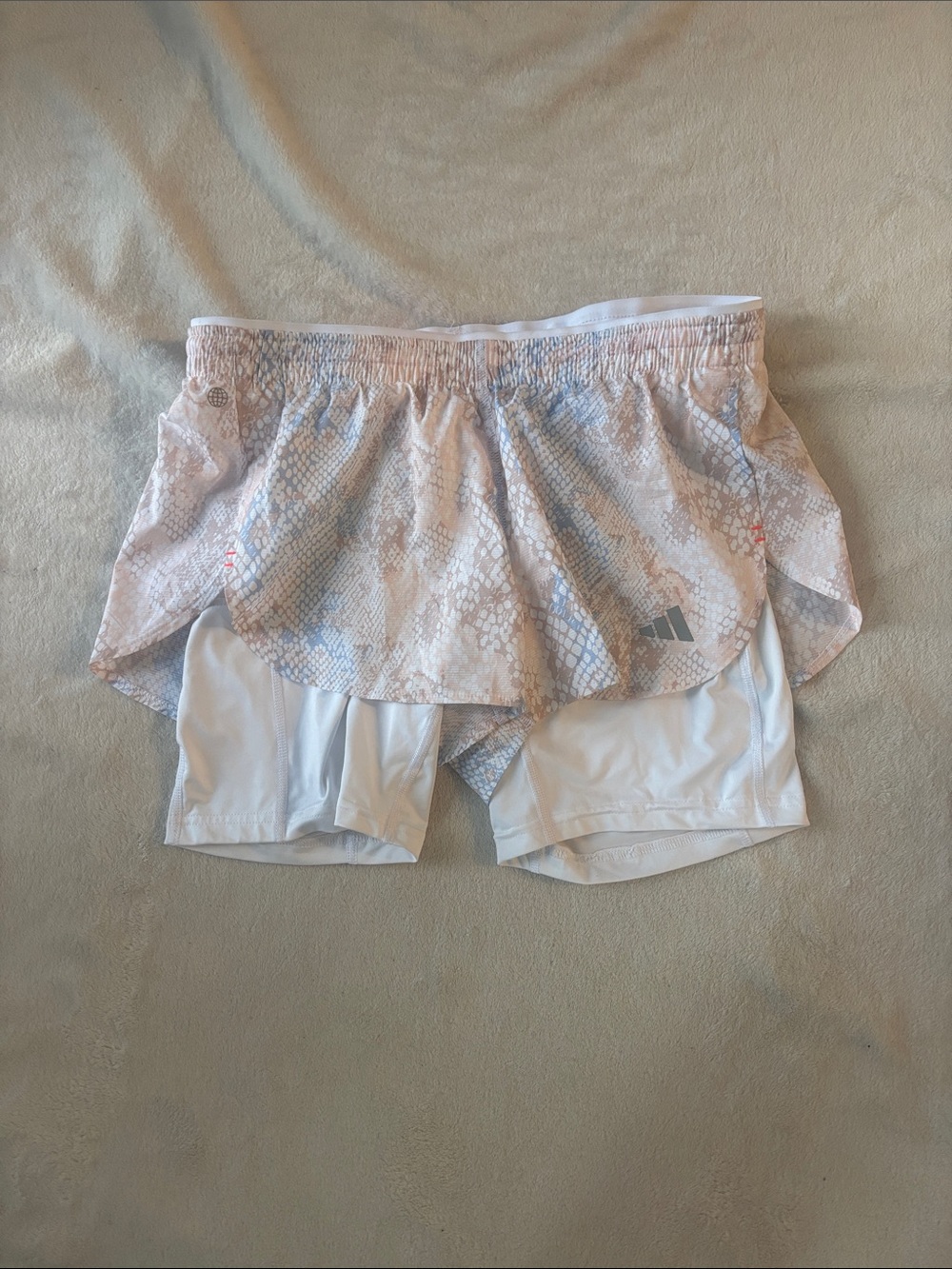 adidas 2‑Layer Athletic Shorts - Size Small